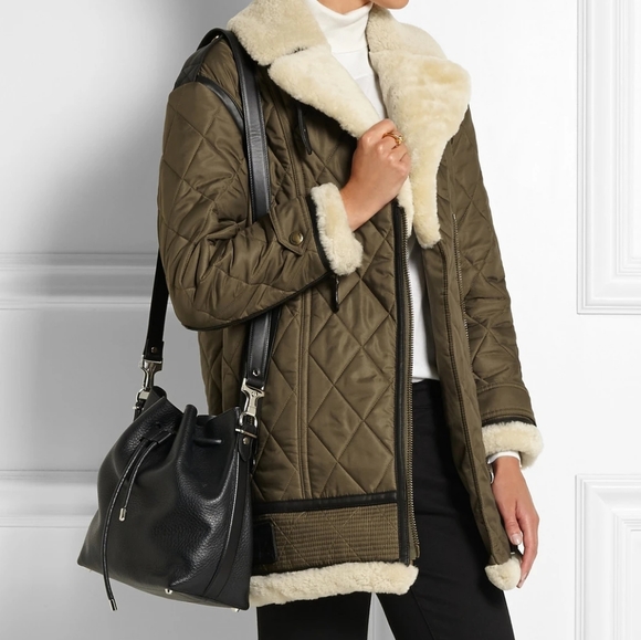 Burberry Brit quilted shearling coat